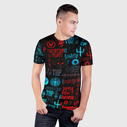 Футболка спортивная мужская Twenty one pilots rock pattern, цвет: 3D-принт — фото 2