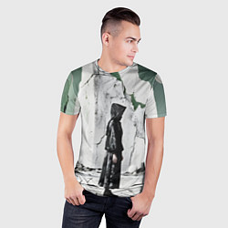 Футболка спортивная мужская Человек в капюшоне, цвет: 3D-принт — фото 2