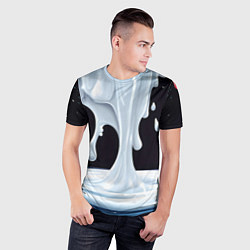 Футболка спортивная мужская Молочная текстура, цвет: 3D-принт — фото 2