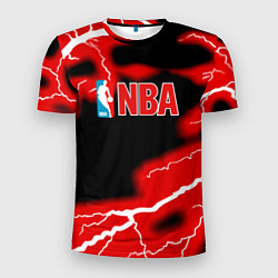 Футболка спортивная мужская NBA шторм, цвет: 3D-принт