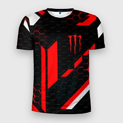 Мужская спорт-футболка Monster energy sport geometry