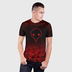Футболка спортивная мужская Evangelion red poly, цвет: 3D-принт — фото 2