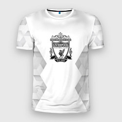 Футболка спортивная мужская Liverpool white poly, цвет: 3D-принт