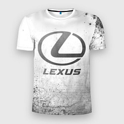 Футболка спортивная мужская Lexus - white gradient, цвет: 3D-принт