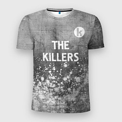 Футболка спортивная мужская The Killers - grey gradient посередине, цвет: 3D-принт