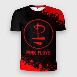 Футболка спортивная мужская Pink Floyd - red gradient, цвет: 3D-принт