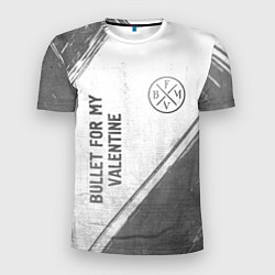 Футболка спортивная мужская Bullet For My Valentine - white gradient вертикаль, цвет: 3D-принт