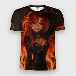 Футболка спортивная мужская Горячая пиро архонт Мавуика - Genshin Impact, цвет: 3D-принт