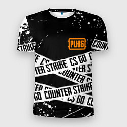 Футболка спортивная мужская CS x pubg, цвет: 3D-принт