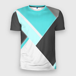 Мужская спорт-футболка Color black blue