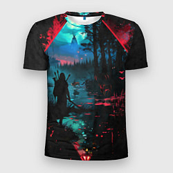 Футболка спортивная мужская Выживание, цвет: 3D-принт