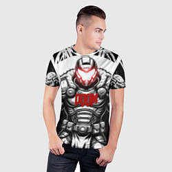 Футболка спортивная мужская Doom dark ages doom guy, цвет: 3D-принт — фото 2