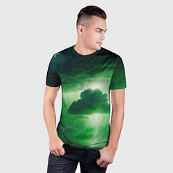 Футболка спортивная мужская Зелёный гром, цвет: 3D-принт — фото 2