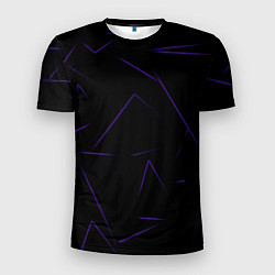Мужская спорт-футболка Color purple line