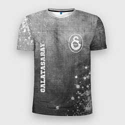 Футболка спортивная мужская Galatasaray - grey gradient вертикально, цвет: 3D-принт