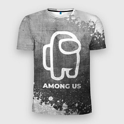 Футболка спортивная мужская Among Us - grey gradient, цвет: 3D-принт