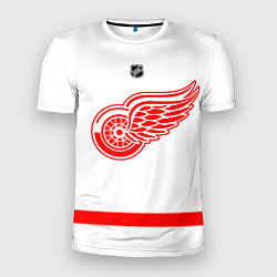 Футболка спортивная мужская Detroit Red Wings white, цвет: 3D-принт
