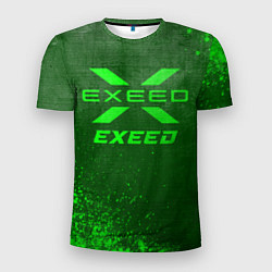 Мужская спорт-футболка Exeed - green gradient