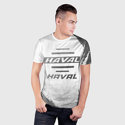 Футболка спортивная мужская Haval - white gradient, цвет: 3D-принт — фото 2