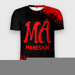 Футболка спортивная мужская Maneskin - red gradient, цвет: 3D-принт