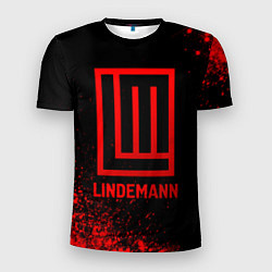 Футболка спортивная мужская Lindemann - red gradient, цвет: 3D-принт