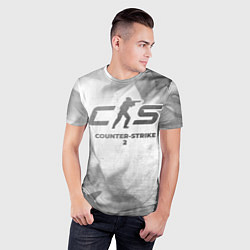 Футболка спортивная мужская Counter-Strike 2 - white gradient, цвет: 3D-принт — фото 2