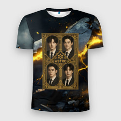 Футболка спортивная мужская Astro в золотой рамке, цвет: 3D-принт