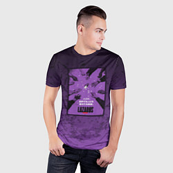 Футболка спортивная мужская Lazarus: Violet Pattern, цвет: 3D-принт — фото 2