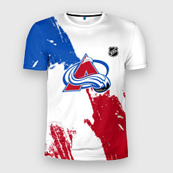 Мужская спорт-футболка Колорадо Эвеланш - брызги красок
