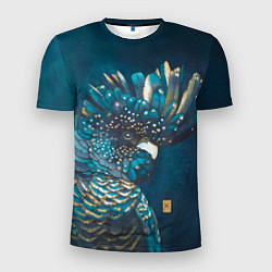 Футболка спортивная мужская Попугай акварельный - big picture, цвет: 3D-принт
