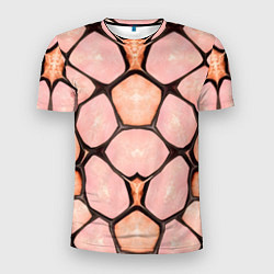 Футболка спортивная мужская Розовые пятна жирафа, цвет: 3D-принт