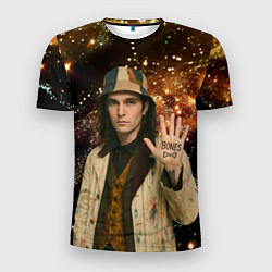 Футболка спортивная мужская Bones в панаме, цвет: 3D-принт