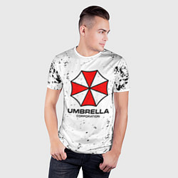 Футболка спортивная мужская Umbrella - white dirt, цвет: 3D-принт — фото 2