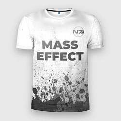Футболка спортивная мужская Mass Effect - white gradient посередине, цвет: 3D-принт