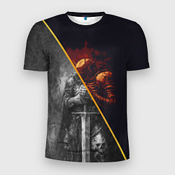Футболка спортивная мужская Темный рыцарь в унынье, цвет: 3D-принт
