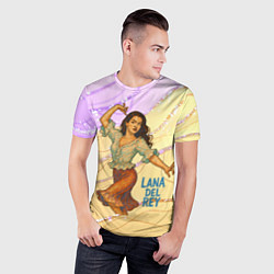 Футболка спортивная мужская Lana Del Rey танцует, цвет: 3D-принт — фото 2