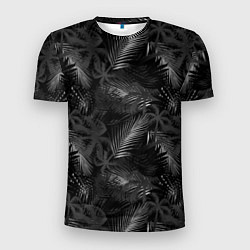 Мужская спорт-футболка Palm black and white