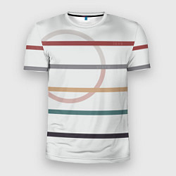 Футболка спортивная мужская Stripes and circle, цвет: 3D-принт