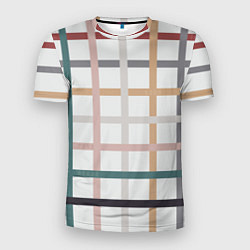 Мужская спорт-футболка Плетенка пастельная