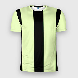 Футболка спортивная мужская Color light green black line, цвет: 3D-принт