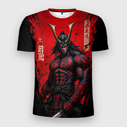 Футболка спортивная мужская Oni воин самурай, цвет: 3D-принт