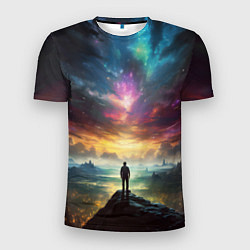 Мужская спорт-футболка Shocking the cosmos