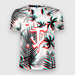 Футболка спортивная мужская Doom тропики глитч, цвет: 3D-принт