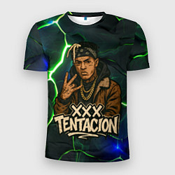 Футболка спортивная мужская XXXTentacion anime style, цвет: 3D-принт