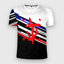 Мужская спорт-футболка Doom line color