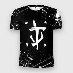 Мужская спорт-футболка Doom краски белые