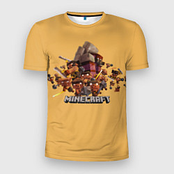 Мужская спорт-футболка Пиглины майнкрафт