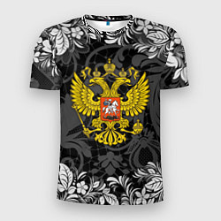 Футболка спортивная мужская Герб РФ, цвет: 3D-принт