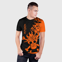 Футболка спортивная мужская One Piece - Ace, цвет: 3D-принт — фото 2