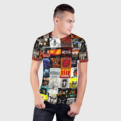 Футболка спортивная мужская Metallica - обложки альбомов и песен, цвет: 3D-принт — фото 2